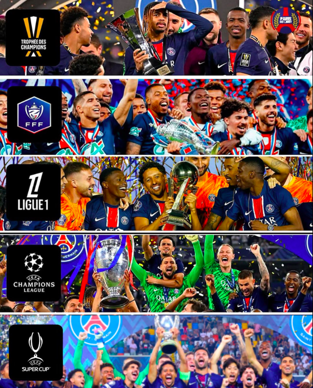 Paris St Germain Completes Quintuple