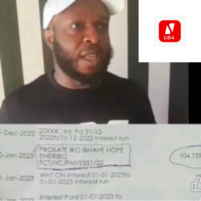 UBA Customers Panic As Account Holder Narrates How N100m Vanished From His Account