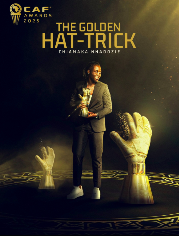 Nnadozie Clinches Third Consecutive CAF Goalkeeper Award