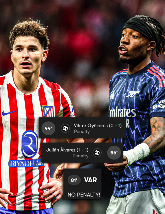 Arsenal Draw Atlético Madrid Away