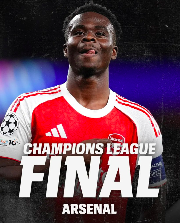 Saka Fires Arsenal Into First Champions League Final